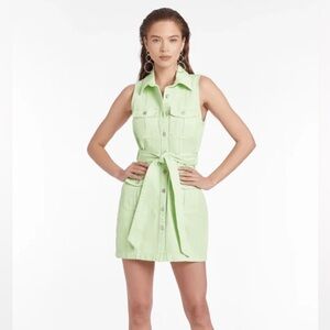 NWT Amanda Uprichard Light Green Mini Dress